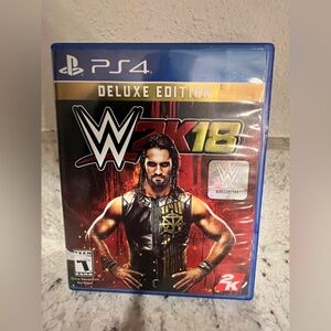 WWE 2K18 2018 deluxe edition for PS4